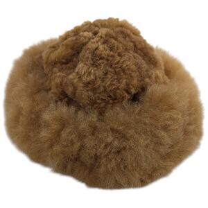 Peruvian Link Alpaca Hat Cap Tan Beige Light Brown Alpaca Collection Fur Fluffy